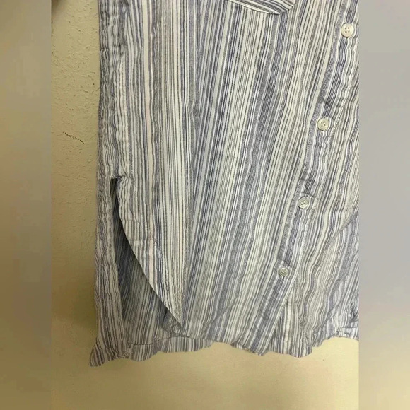 Athleta Button down top lightweight striped button down XL - Picture 4 of 11